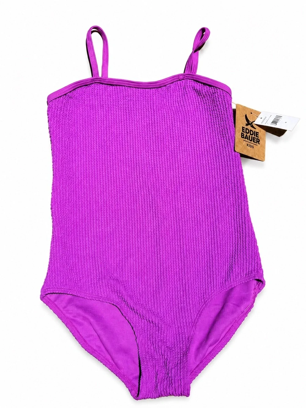 Eddie Bauer Kids Textured One-Piece Swimsuit – Size M (10/12) NWT